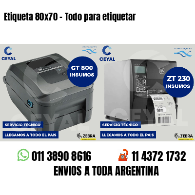 Etiqueta 80x70 - Todo para etiquetar