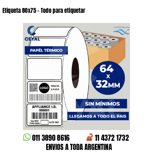 Etiqueta 80×75 – Todo para etiquetar
