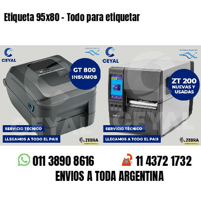 Etiqueta 95x80 - Todo para etiquetar