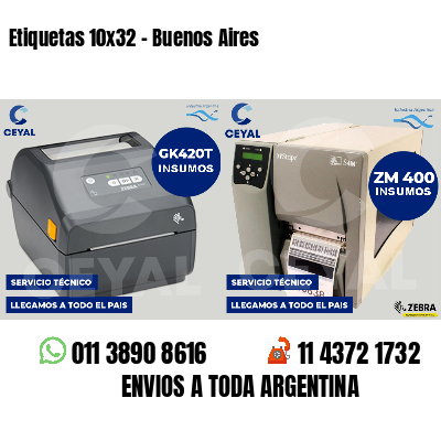 Etiquetas 10x32 - Buenos Aires