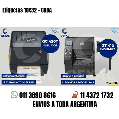 Etiquetas 10x32 - CABA