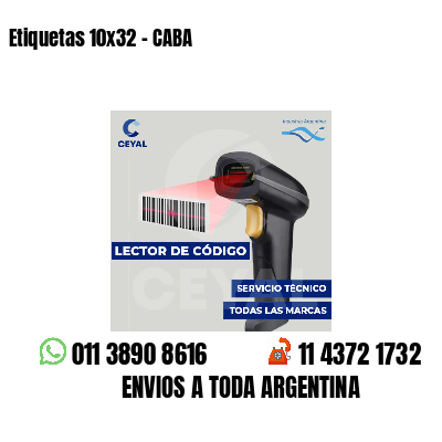 Etiquetas 10x32 - CABA