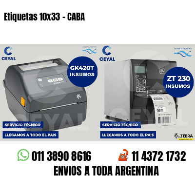 Etiquetas 10x33 - CABA
