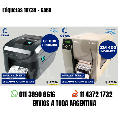 Etiquetas 10x34 - CABA