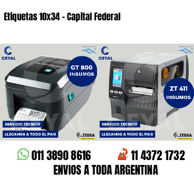 Etiquetas 10x34 - Capital Federal