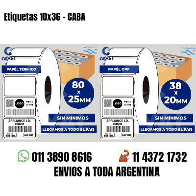 Etiquetas 10x36 - CABA