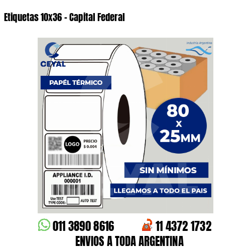 Etiquetas 10×36 – Capital Federal