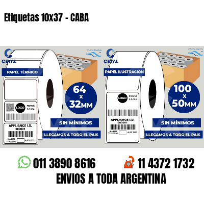 Etiquetas 10x37 - CABA