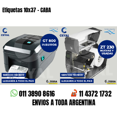 Etiquetas 10x37 - CABA