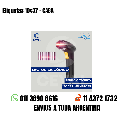Etiquetas 10x37 - CABA