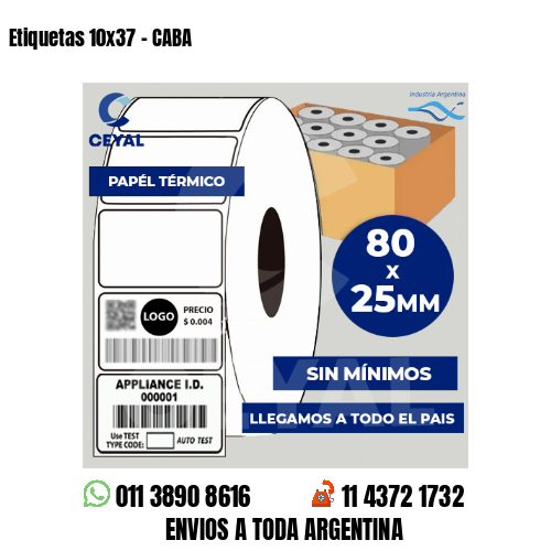 Etiquetas 10×37 – CABA