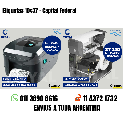 Etiquetas 10x37 - Capital Federal