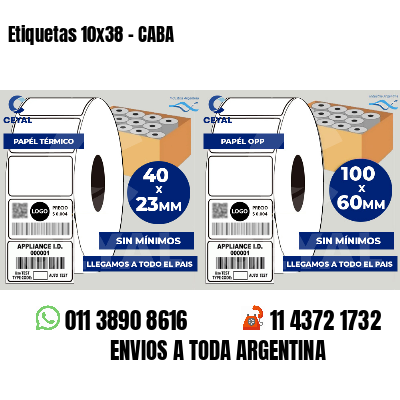 Etiquetas 10x38 - CABA