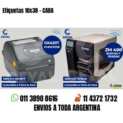 Etiquetas 10x38 - CABA