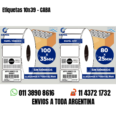 Etiquetas 10x39 - CABA