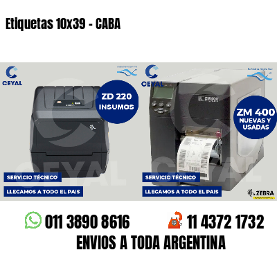 Etiquetas 10x39 - CABA