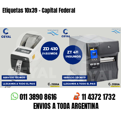 Etiquetas 10x39 - Capital Federal