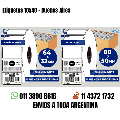 Etiquetas 10x40 - Buenos Aires