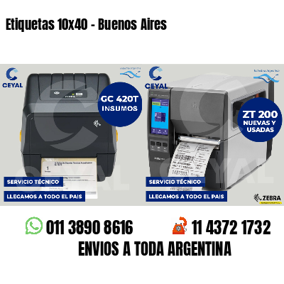 Etiquetas 10x40 - Buenos Aires