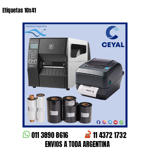Etiquetas 10×41