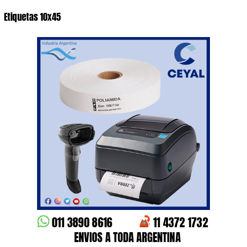 Etiquetas 10×45