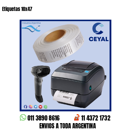 Etiquetas 10×47