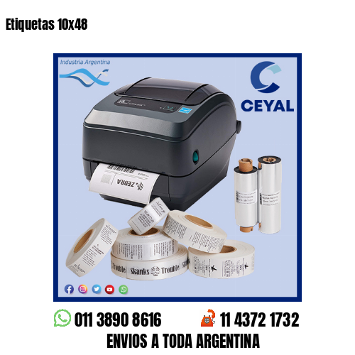 Etiquetas 10×48
