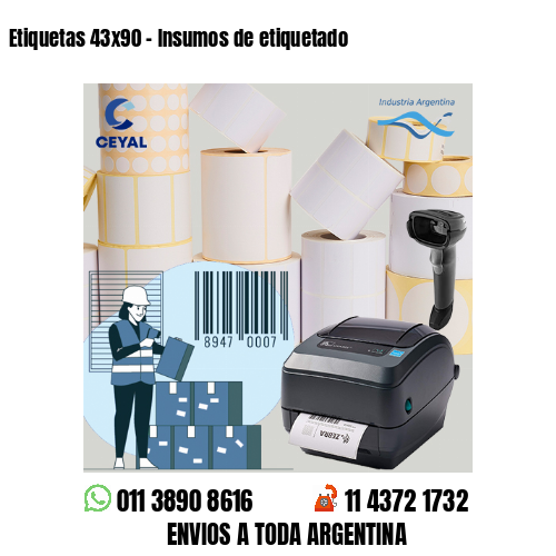Etiquetas 43×90 – Insumos de etiquetado