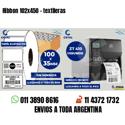 Ribbon 102x450 - textileras