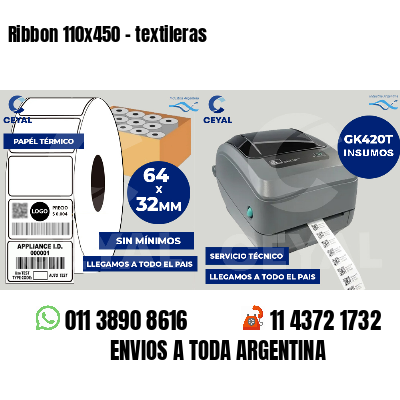 Ribbon 110x450 - textileras