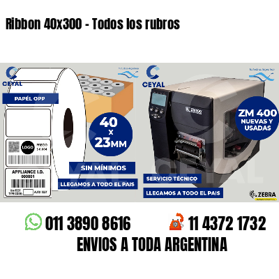 Ribbon 40x300 - Todos los rubros