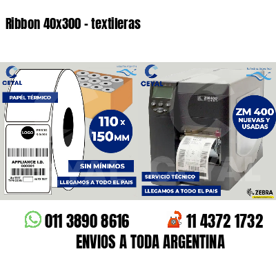 Ribbon 40x300 - textileras