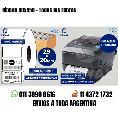Ribbon 40x450 - Todos los rubros