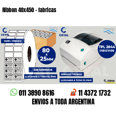 Ribbon 40x450 - fabricas
