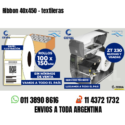 Ribbon 40x450 - textileras