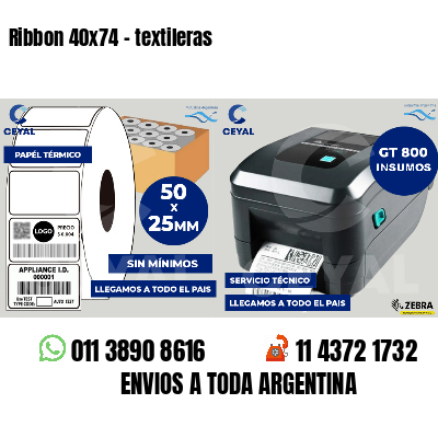 Ribbon 40x74 - textileras