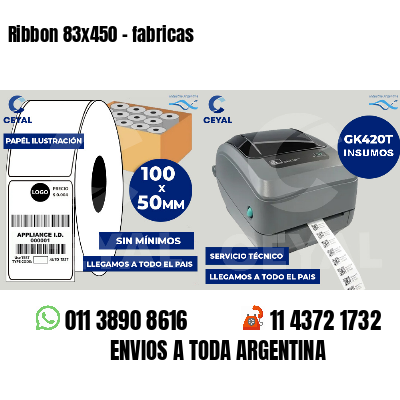Ribbon 83x450 - fabricas