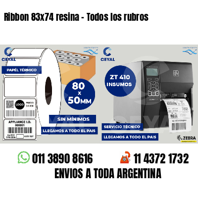 Ribbon 83x74 resina - Todos los rubros