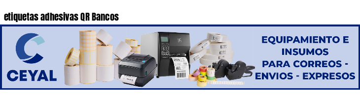 etiquetas adhesivas QR Bancos