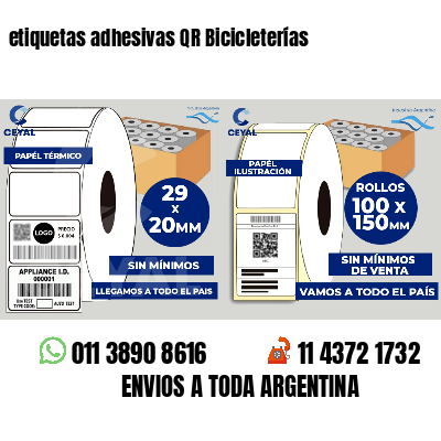 etiquetas adhesivas QR Bicicleterías