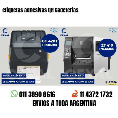etiquetas adhesivas QR Cadeterías