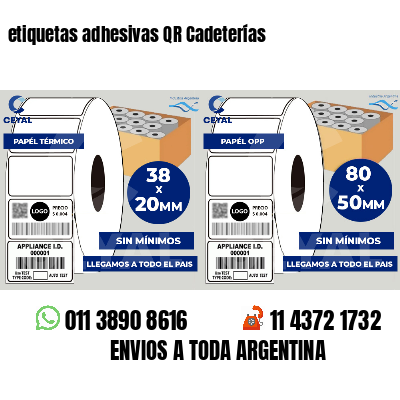 etiquetas adhesivas QR Cadeterías