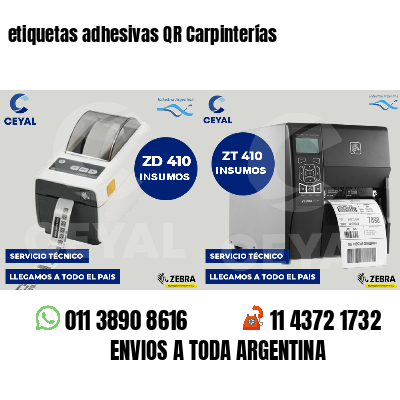 etiquetas adhesivas QR Carpinterías