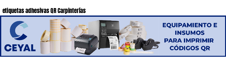 etiquetas adhesivas QR Carpinterías