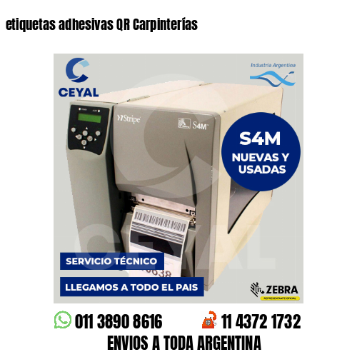 etiquetas adhesivas QR Carpinterías