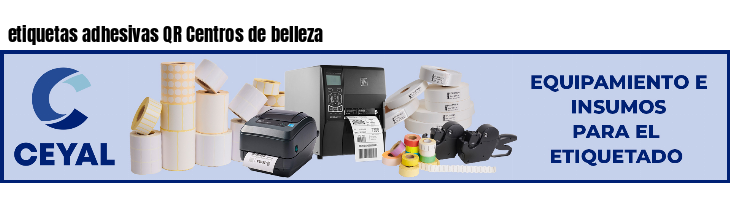 etiquetas adhesivas QR Centros de belleza