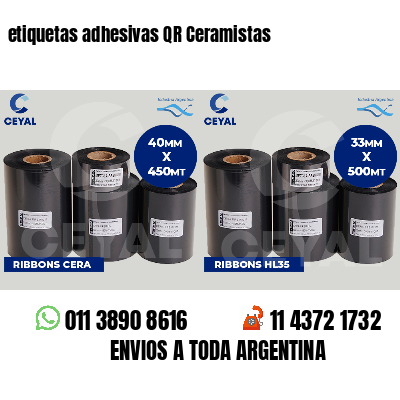 etiquetas adhesivas QR Ceramistas