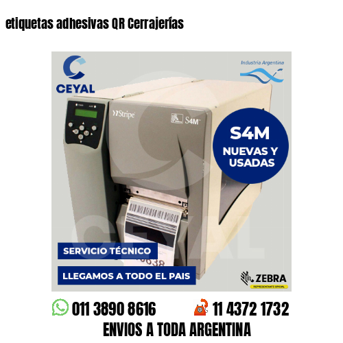 etiquetas adhesivas QR Cerrajerías