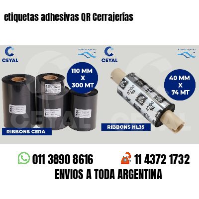 etiquetas adhesivas QR Cerrajerías
