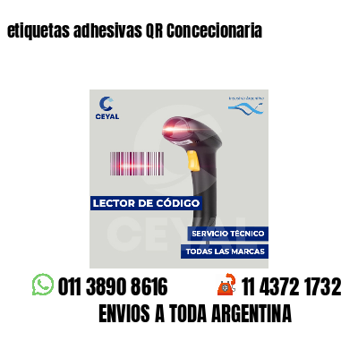 etiquetas adhesivas QR Concecionaria